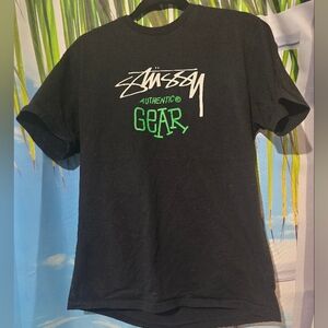 This is a Stüssy Classic Gear t-shirt in black cotton. 